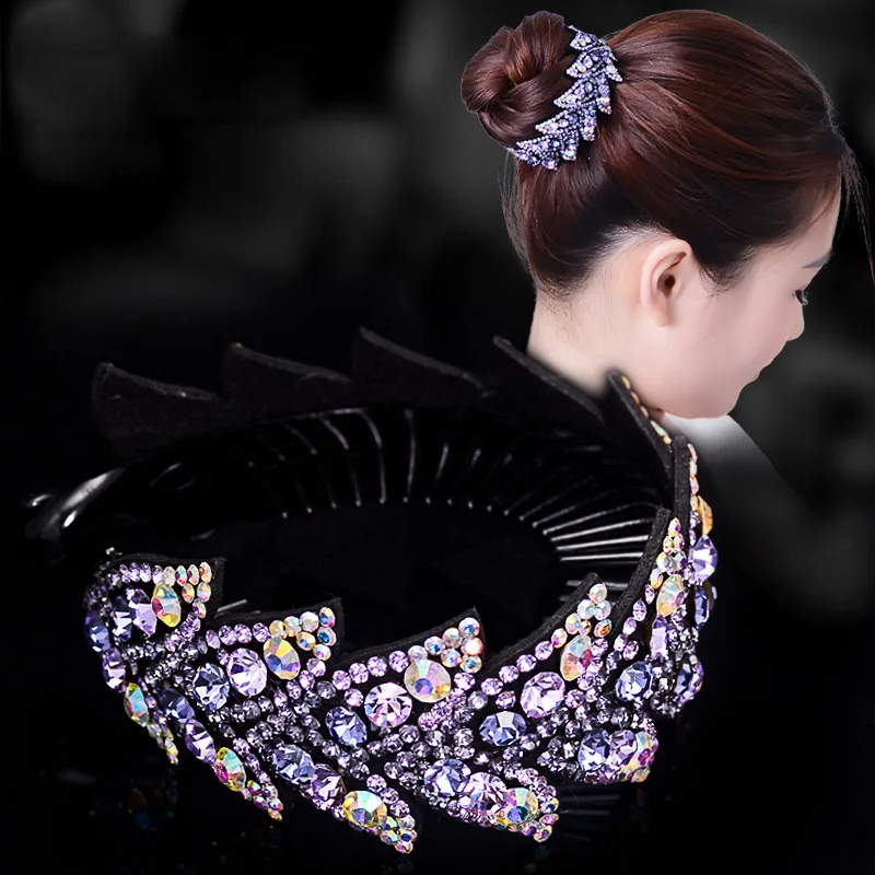 

Twist Clip 37 Color Fashion Rhinestone Hair Claws for Women Hair Accessories Girls Hairpin Ladies Geometric Headwear