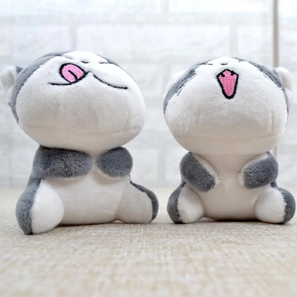 Kawaii серый сидя 9 см кошка плюшевые мягкие игрушки букет подарок мягкая плюшевая