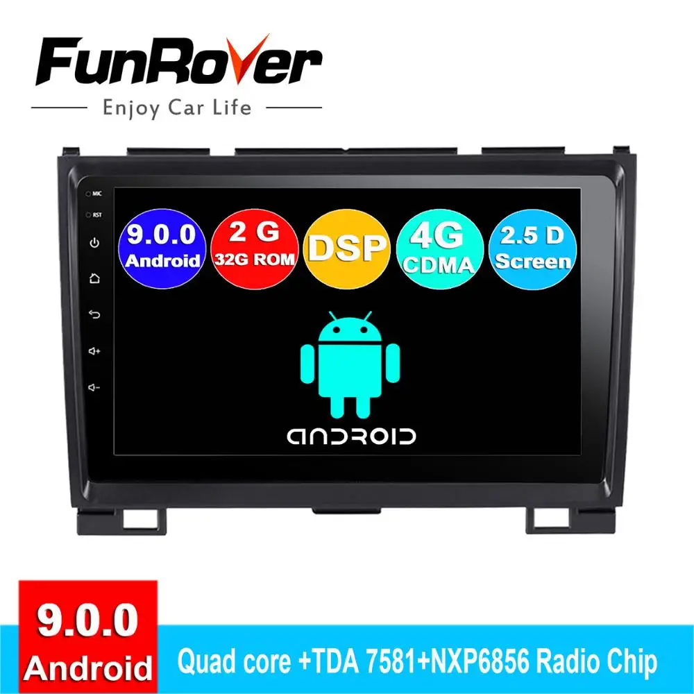 

FUNROVER android 9.0 2.5D+IPS car dvd player For Haval Hover Greatwall Great Wall H5 H3 2010-2013 radio gps navigation stereo BT