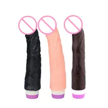 2019 New Wholesale Drop Shipping Dildo Vibrator Sex Toy Women Realistic Dick Soft Penis Vibrating Vagina