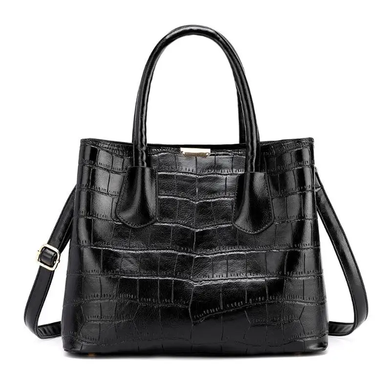 

Women Shoulder Bag PU Leather Shopping Party Versatile Handbag Fashion Tote