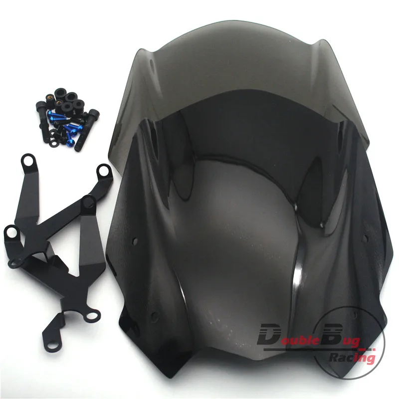 

Motorcycle Sports Windscreen Windshield Wind Deflector For BMW G310R G310 R 2016 2017 Double Bubble