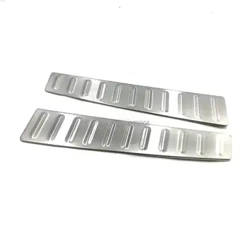 

For Tesla Model S 2016 2017 2018 Stainless Interior Rear Bumper Sill Tail Trunk Guard Pedal Protector Cover Trim Car Accessories