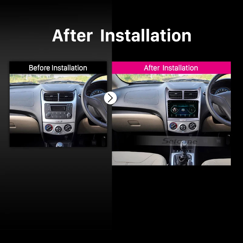Top Seicane 9 inch Touchscreen Android 8.1 head unit for 2009-2013 Sail Car Radio GPS Navigation with Music Bluetooth USB 5