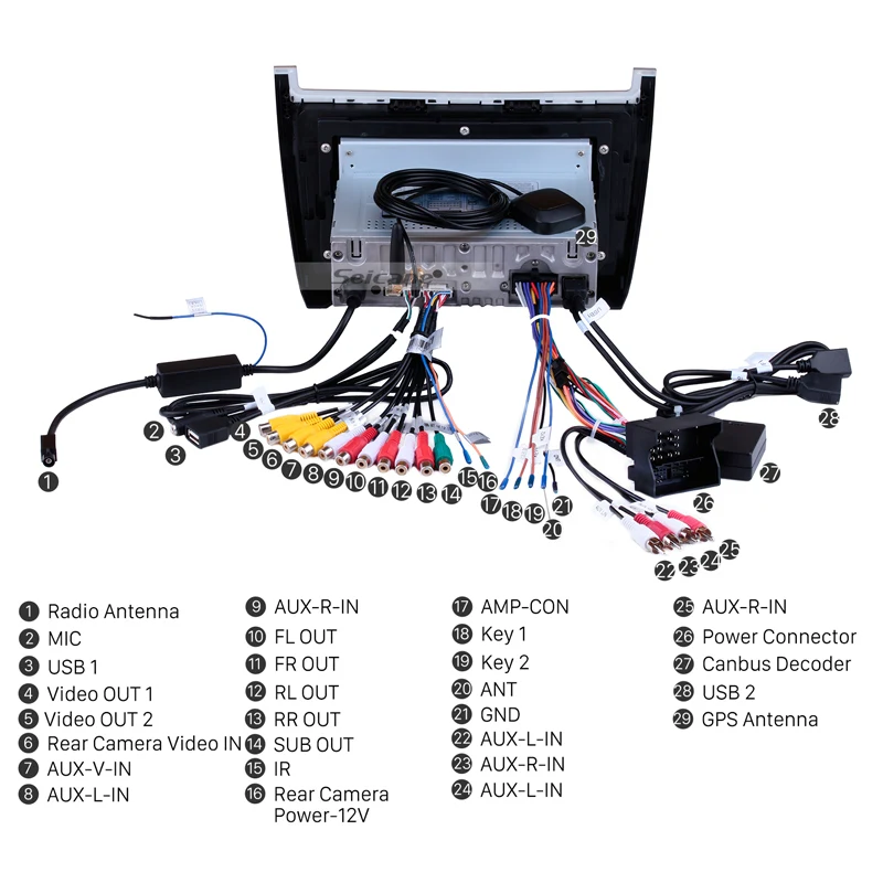 Perfect Seicane GPS Navigation Car Radio For 2012 2013 2014 2015 VW Volkswagen POLO Android 8.1/8.0 9"Touchscreen Multimedia Player 4
