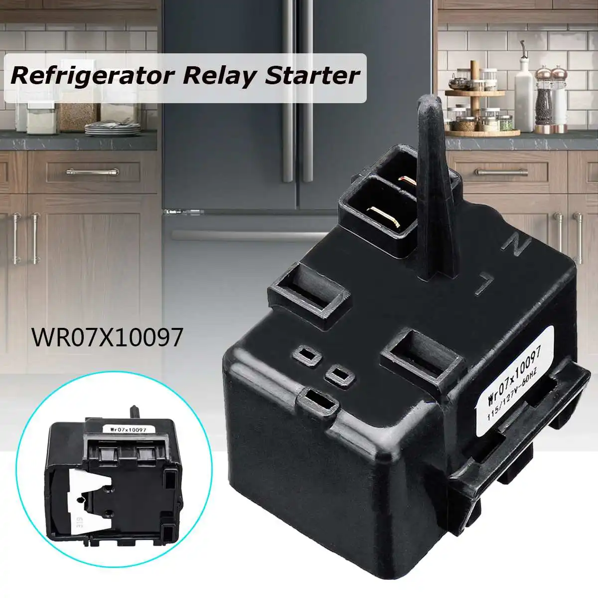 Refrigerator Parts Compressor Relay Starter Overload For GE 513604045