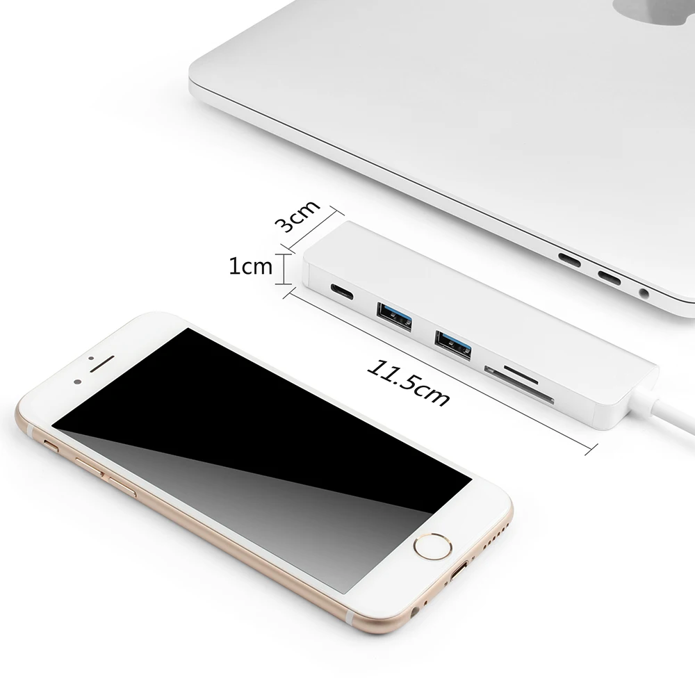 Адаптер USB Type C для MacBook Pro Air 13 15 16|USB-хабы| |