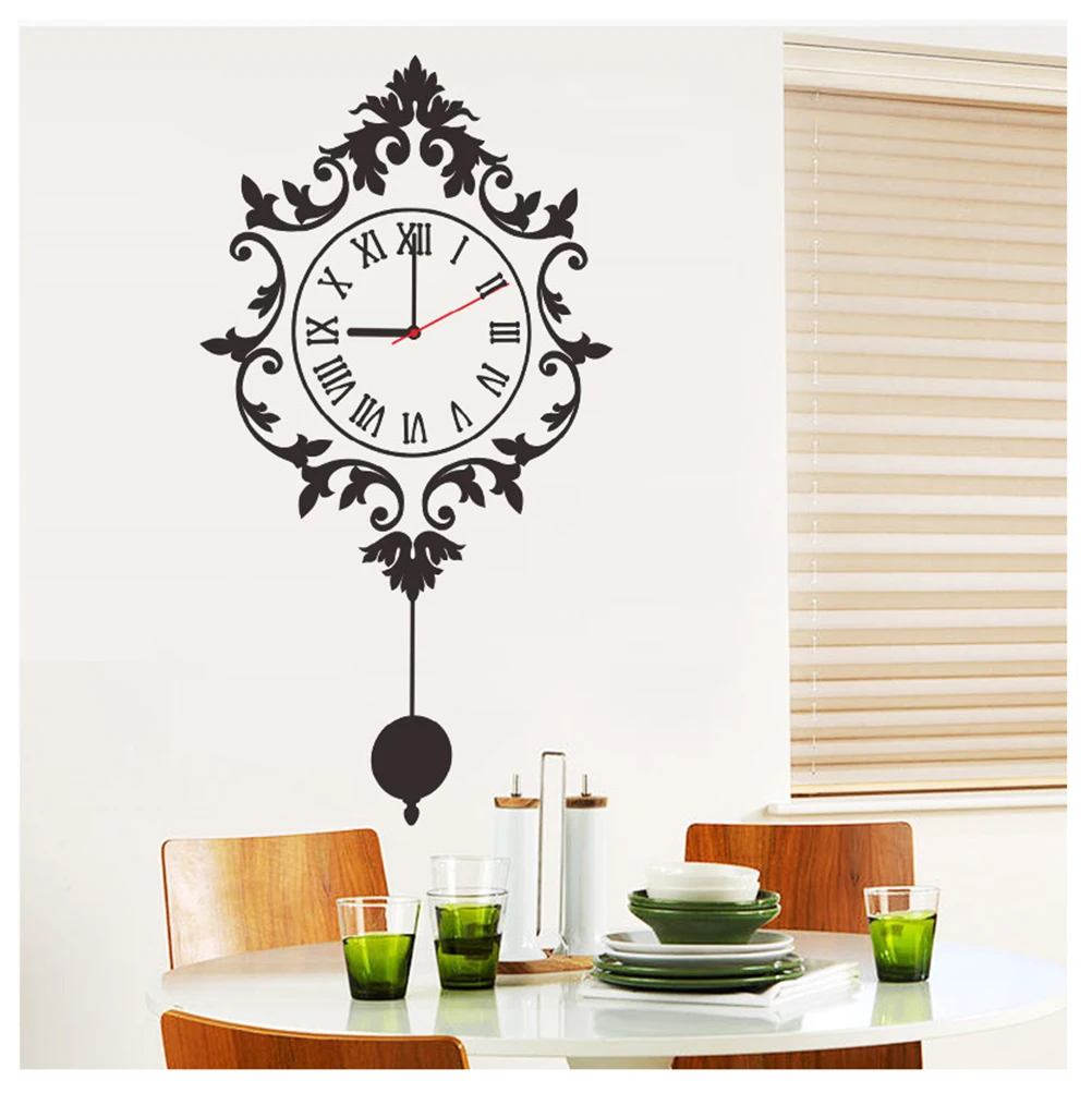

Removable Wall Sticker Home Decoration Self-Adhesive Unique Clock Pattern Series Sticker