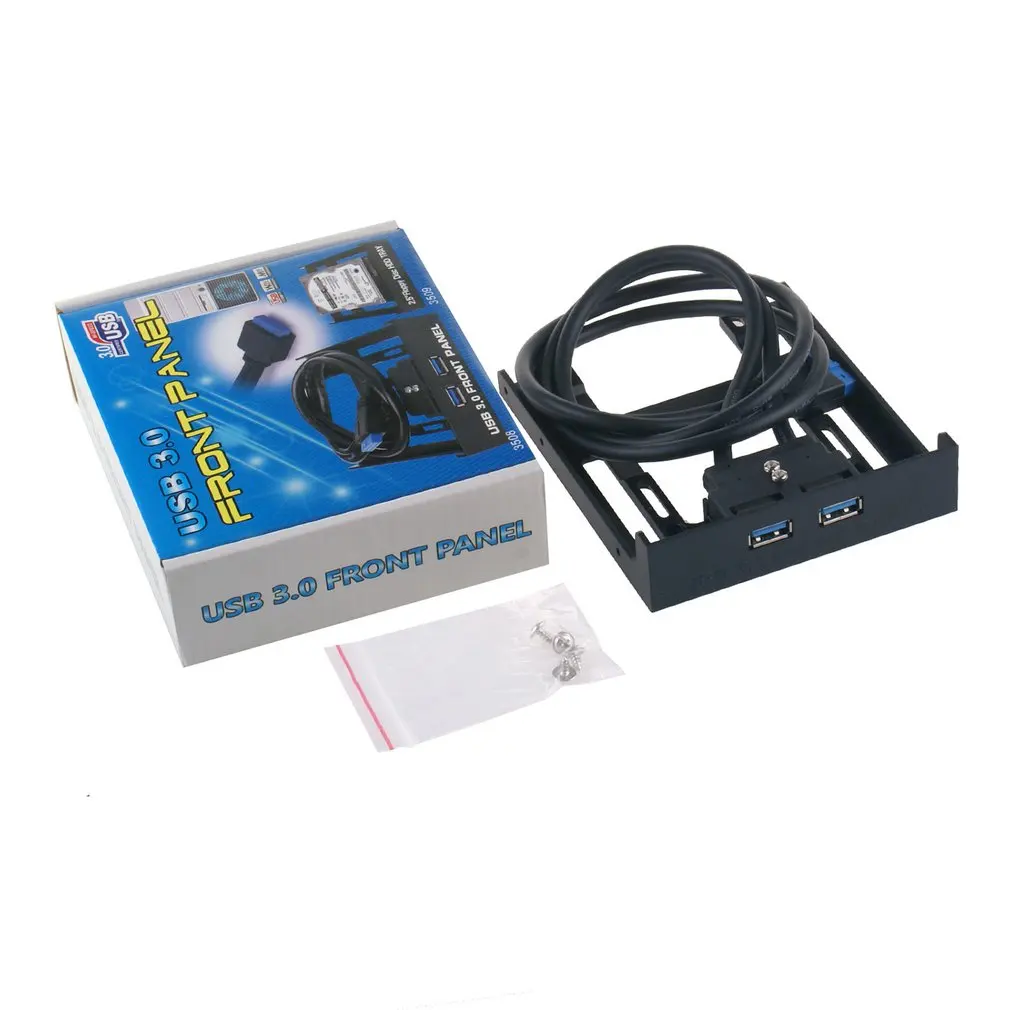 

USB3.0 desktop floppy drive 19/20 to USB3.0 front panel shelf expansion card panel high-strength shielded wires