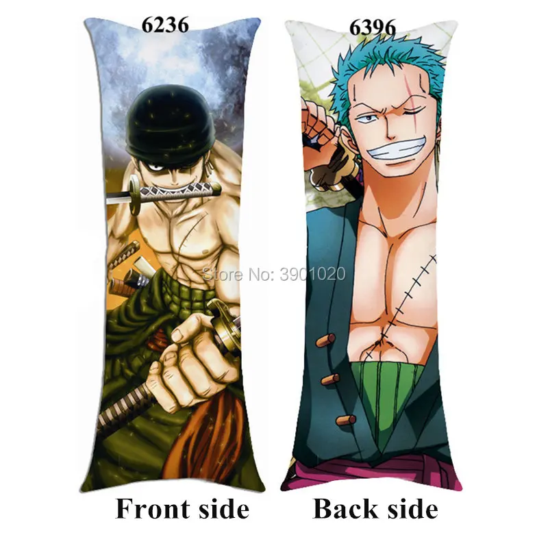 

New cartoon anime ONE PIECE Roronoa Zoro Luffy pillowcover Trafalgar Law hugging long size body pillow Cover Case Custom