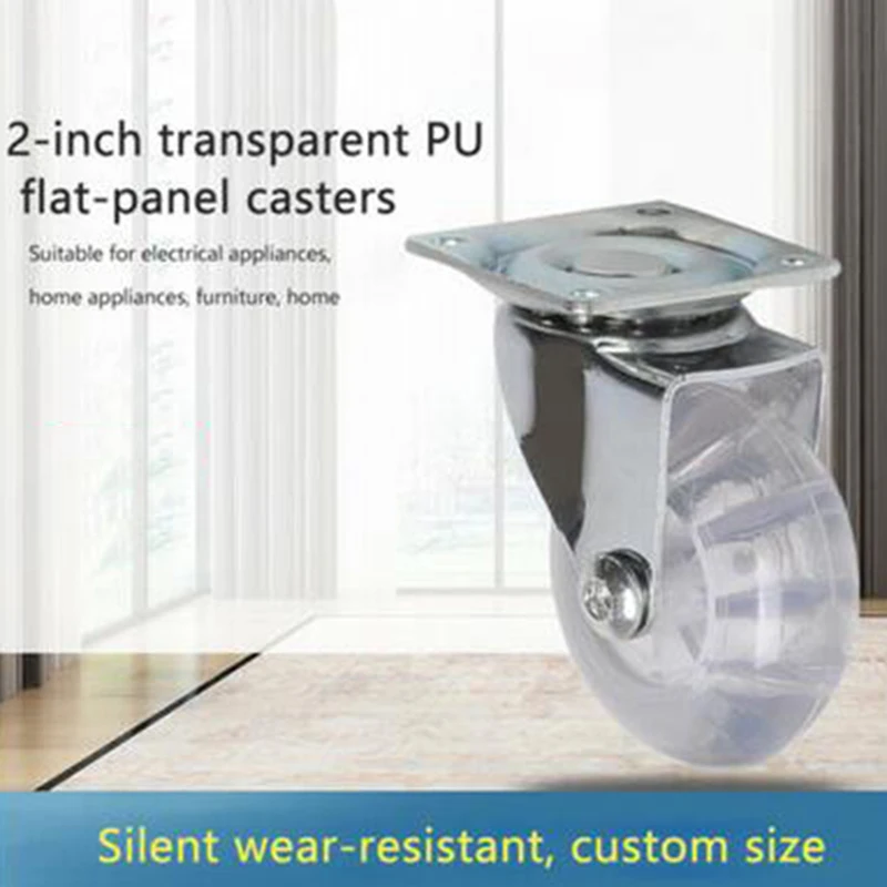 

4PCS.2 Inch Chair Casters Universal Replacement Office Swivel Polyurethane Parts Home Tool