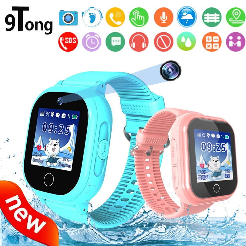 2018 New Waterproof  Kids GPS Smart Watch With Camera Touch Screen Smartwatch SOS Movement Track Support Children Smart Watch C0