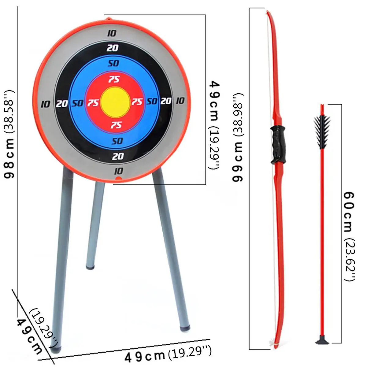 Kids Bow Arrow Archery Target Aiming Shooting Set Toy Spots Shooting Archery Target Paper Bow Arrow Hunting Fun Play Fun Toys