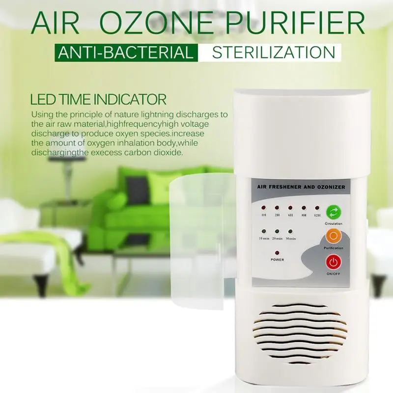 

Air Ozonizer Air Purifier For Home Deodorizer Ozone Ionizer Generator Sterilization Germicidal Filter Disinfection Cleaning Ro