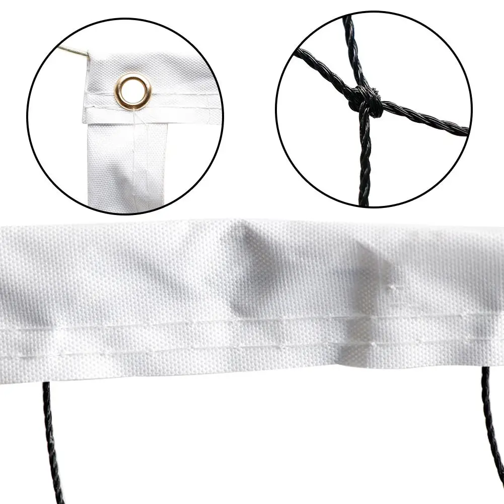 Portable Volleyball Net Four-sided Thickened Canvas Edging PE Durable Standard Volleyball Net for Competition Training Practice Portable Volleyball Net Four-sided Thickened Canvas Edging PE Durable Standard Volleyball Net for Competition Training Practice