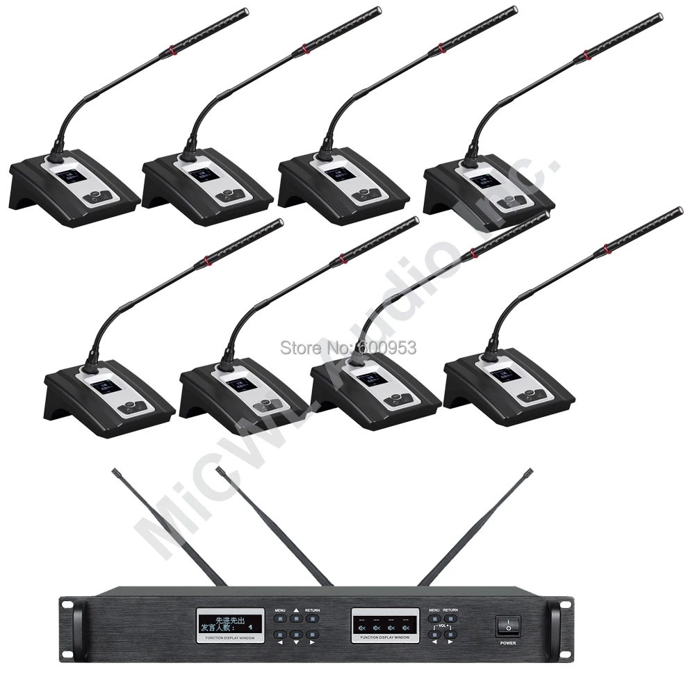 Us 1773 0 10 Off Micwl President Delegate 1 To 12 Digital Wireless Conference Microphone System Meeting Room Set Usb Rechargeable Battery Type In