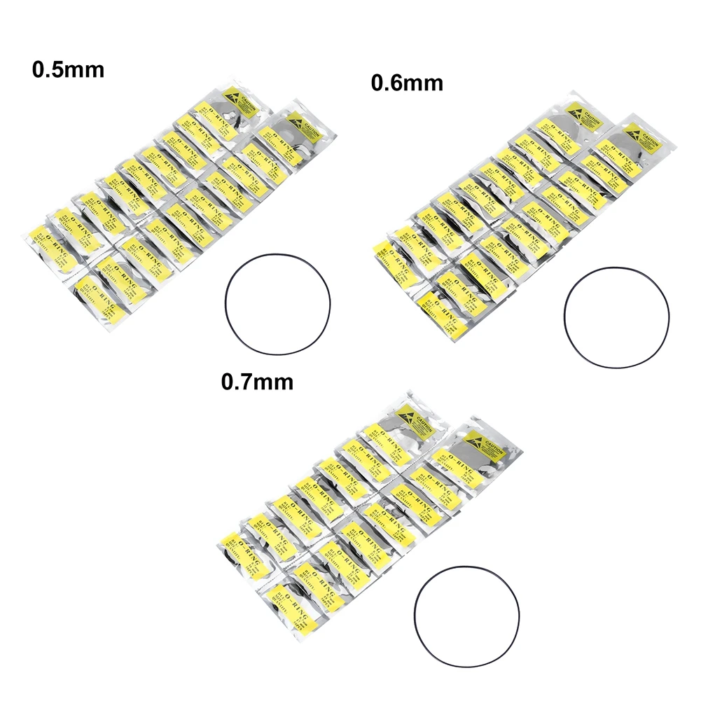 New 1Pack Silica Gel Waterproof Watch Back Case O-Shape Seal Ring Wristwatch Accessories