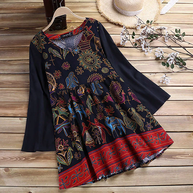 Women Blouse Long Sleeve Shirt Floral Printed Blusas Ladies Tops Casual Ruffles Roupa Feminina Chemise Camisas Mujer Plus Size
Women Blouse Long Sleeve Shirt Floral Printed Blusas Ladies Tops Casual Ruffles Roupa Feminina Chemise Camisas Mujer Plus Size