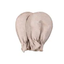 2 пары дышащих перчаток для новорожденных из органического хлопка с защитой от царапин