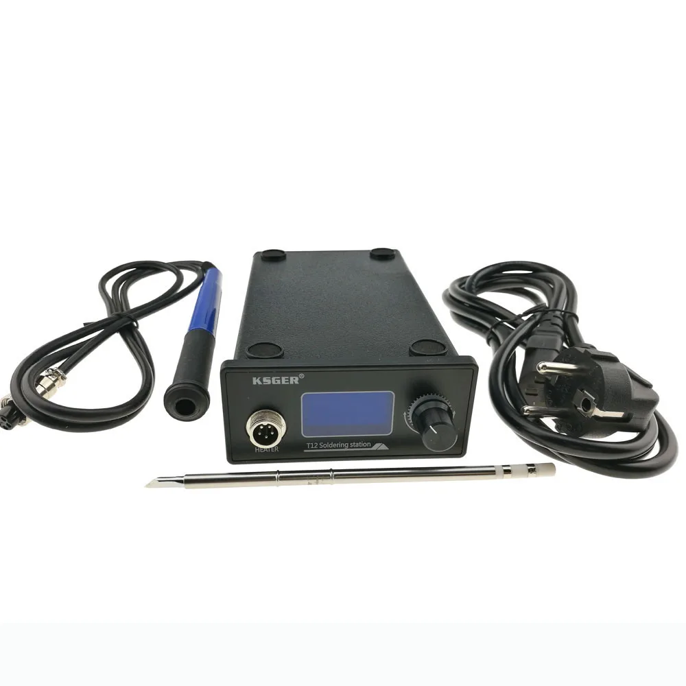 KSGER V2.01 STM32 OLED цифровой регулятор температуры Электрический паяльник паяльная станция с T12-K паяльником