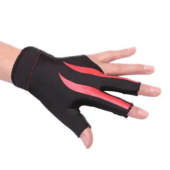 

New 1Pc 3-Finger Elastic Anti-slip Billiard Game Snooker Pool Cue Shooter Glove