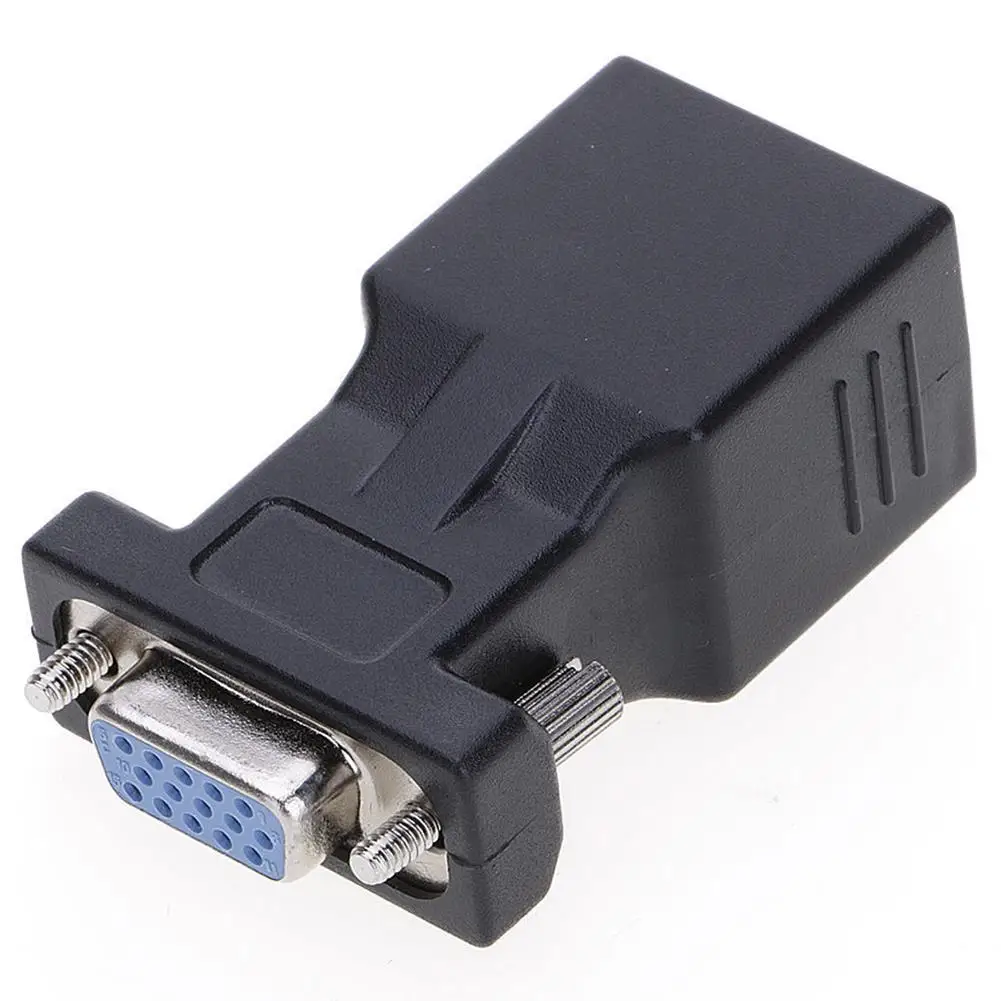 VGA Extender Женский к LAN CAT5 CAT6 RJ45 сетевой кабель адаптер