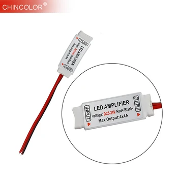 

RGBW Amplifier 5 Pin LED Strip Controller 4CH x 4A Mini DC5-24V Signal Repeater for 5050 Light Fast Ship Long Lifespans Q