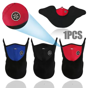 

Mayitr 1pc Motorcycle Half Face Warm Mask Waterproof Windproof Nose Chin Neck Cover For Skiing Fishing Hiking