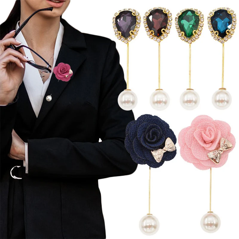 

HOT 1pc Rhinestone Flower Brooch Lapel Wedding Islamic Hijab Head Scarf Pin Party Charming Brooches Jewelry Gifts