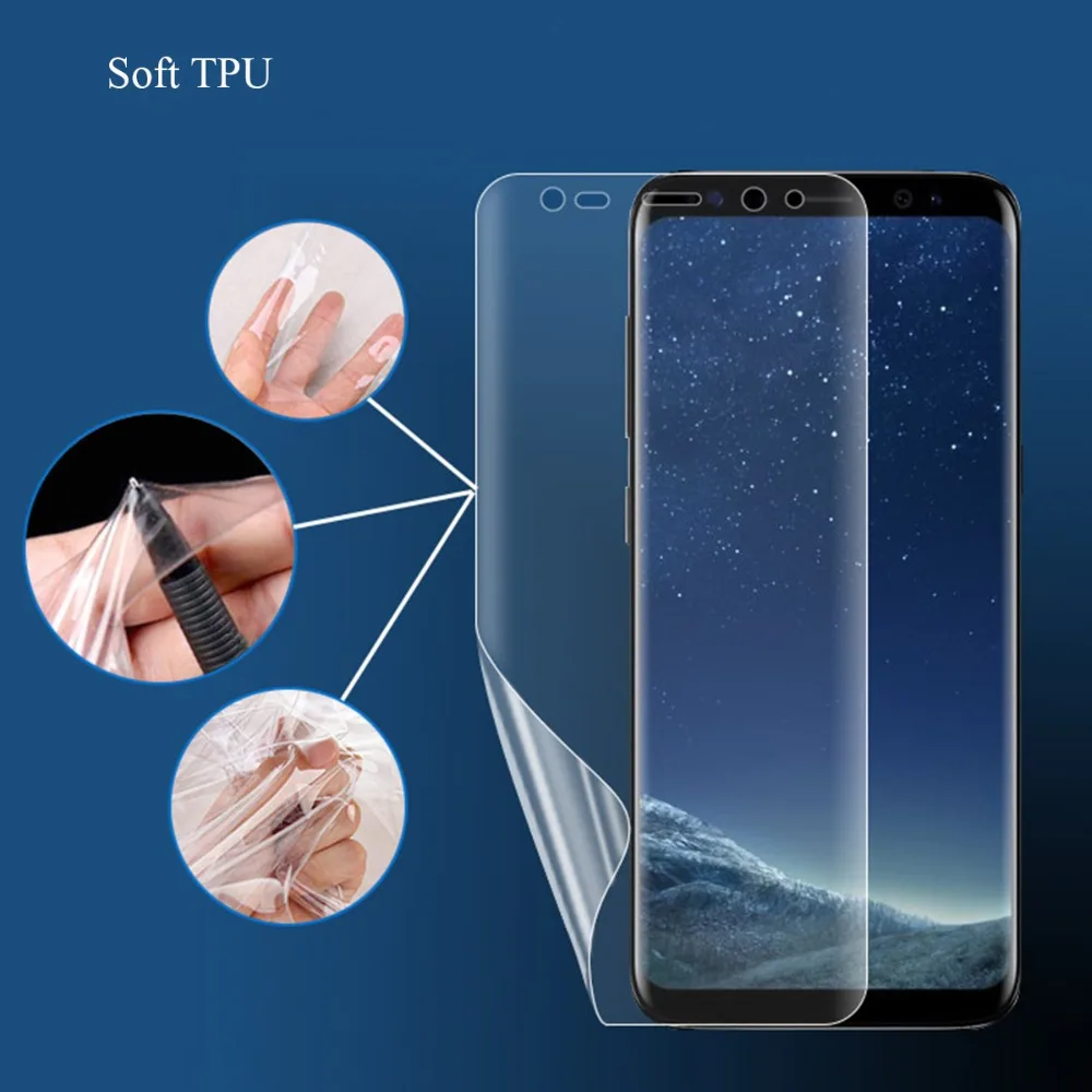 Мягкая защитная пленка для Samsung Galaxy S6 S7 Edge A8 S8 S9 S10 Plus Note 9 8 Nano TPU Защитная