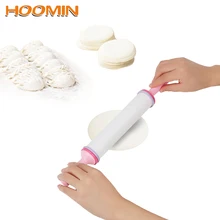 HOOMIN Rolling pin Non-Stick Cookies Biscuit Embossing Fondant Cake Dough Roller Bakeware Cooking Tools Pastry Tools