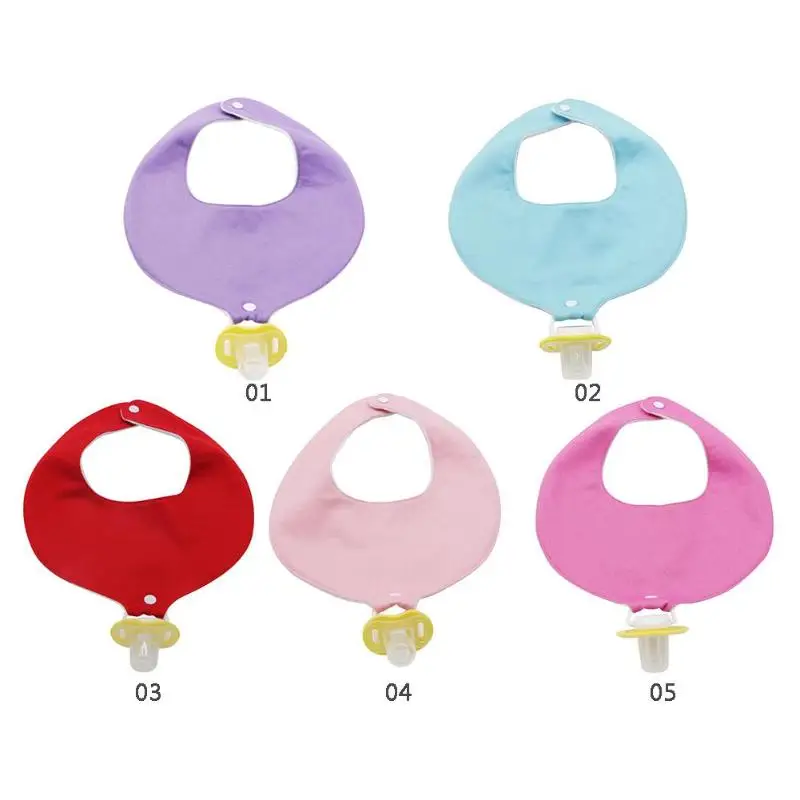 New Reusable Solid Color Bibs Burp Cloths Nipple Baby Saliva Towel Pacifier Kit Baby Eating Accessory Soft Baby Stuff