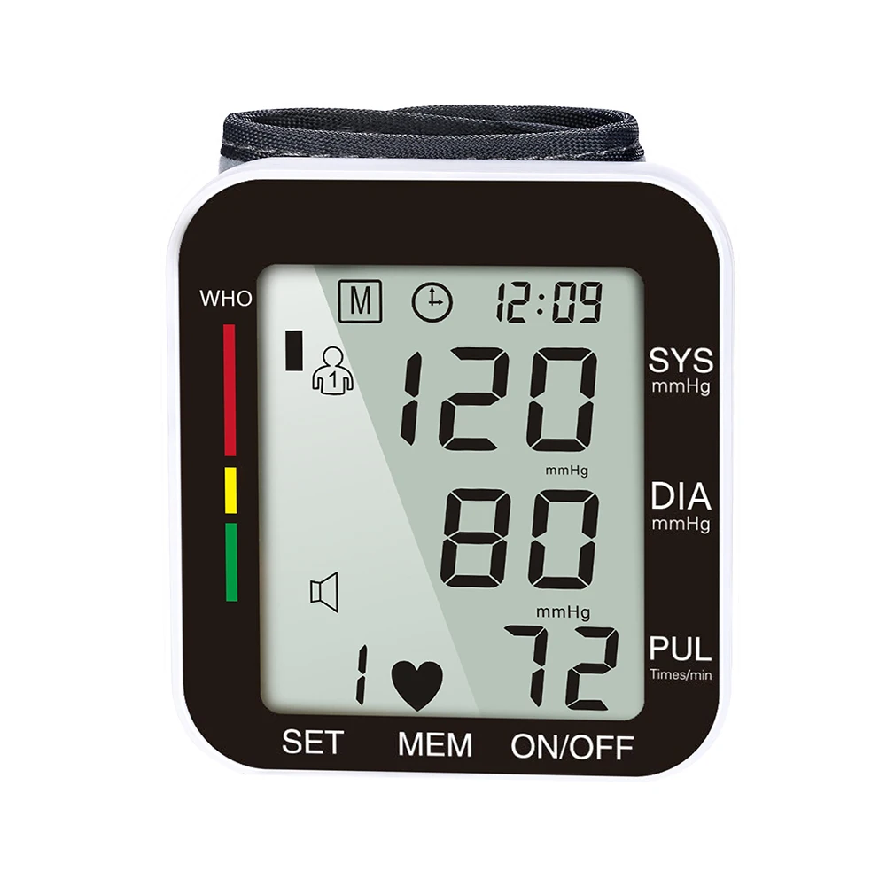 

Wrist Digital Blood Pressure Monitor Automatic Sphygmomanometer Smart Medical Machine Measure Pulse Rate Fitness Measurement