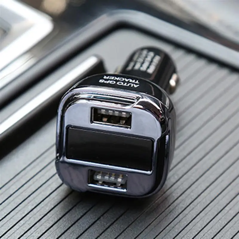 Двойной USB выход быстрый автомобильный адаптер цифровой дисплей GPS трекер