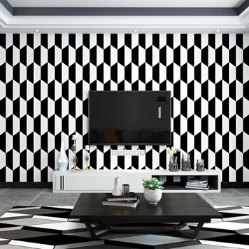 

Black And White Wallpaper Modern Simple Nordic Style Geometry Living Room Bedroom Dining Room Tv Background Wall Wallpaper
