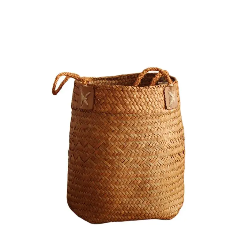

Hand-Woven Fruit Gardening Storage Basket Nordic Simple Storage Box Hamper Organizer