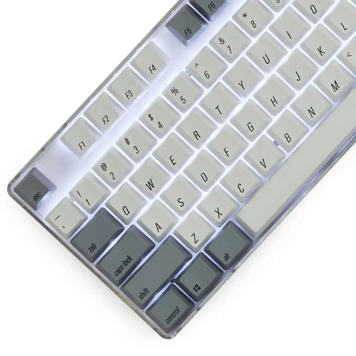 LEORY PBT Magicforce 108 ключ английский Languag белый серый цвет краситель-sub Keycaps Набор для механической клавиатуры