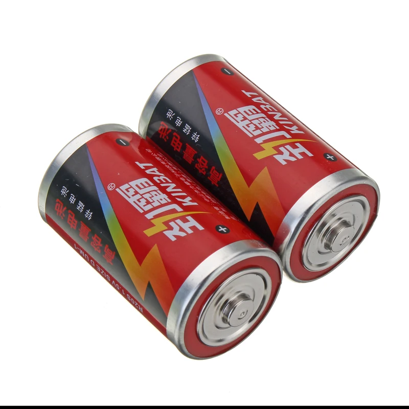 

2pcs/lot R20S 1.5V Size D Carbon-zinc Battery D Size Primary Dry Batteries For Water Heater Gas Burner Flashlight Battery