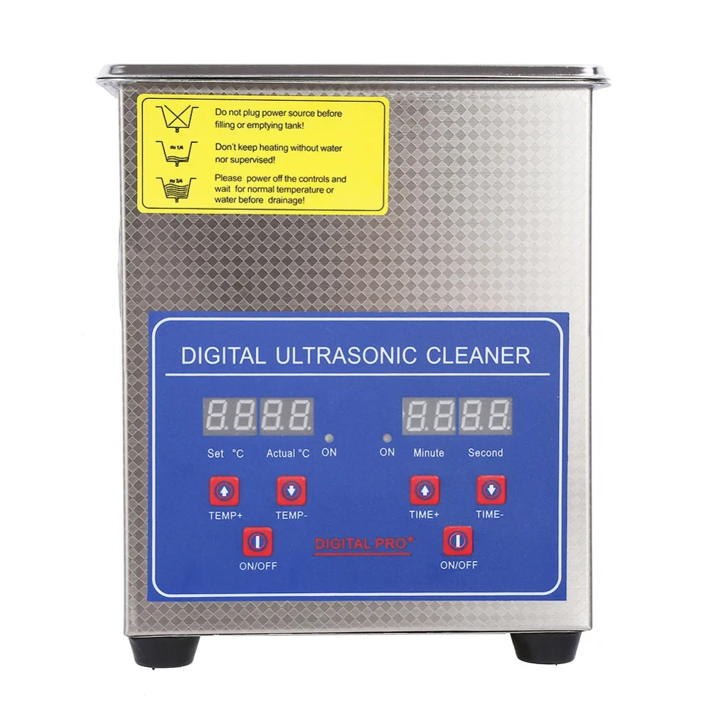 

220V 1.7L Digital Ultrasonic Cleaner Heated Timer Stainless Steel Ultra Sonic Cleaning Machine Local Fast Shipping