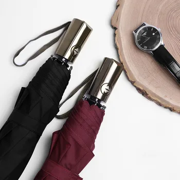 

Wind Resistant Folding Automatic Umbrella Rain Women Auto Luxury Big Windproof Umbrellas Rain For Men Black Coating 10K Parasol