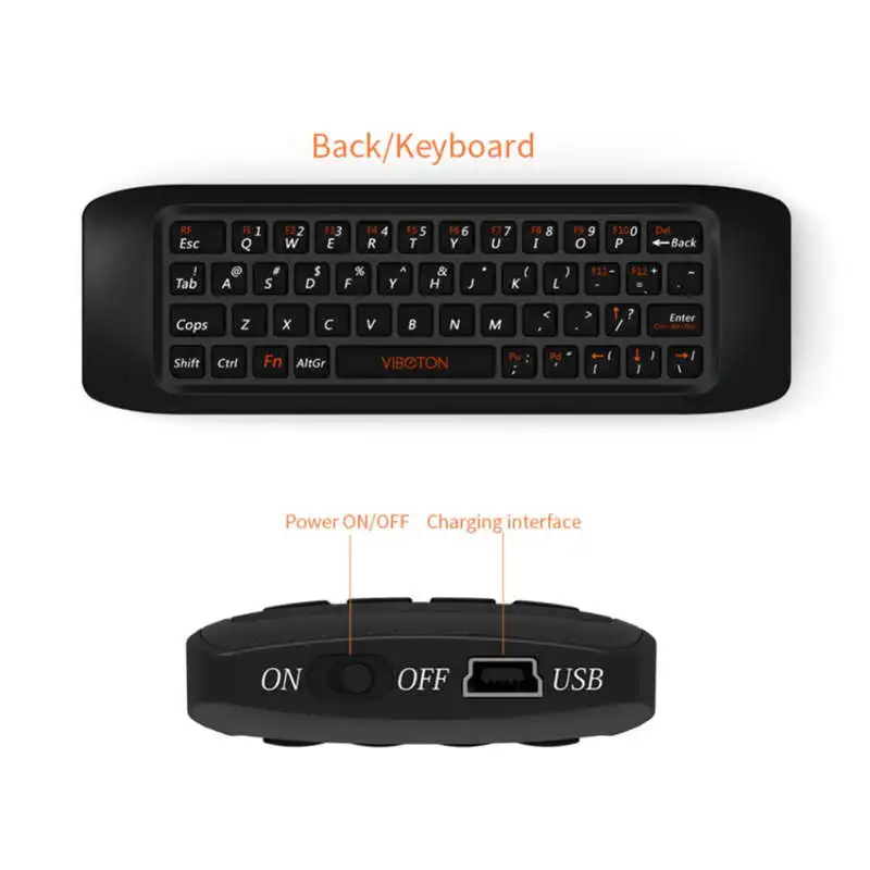 Беспроводная клавиатура Viboton 2 4G Fly Air Mouse Raspberry Pi 3 пульт дистанционного управления