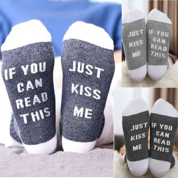

UK Fashion Women Unisex Beer Socks If You Can Read This Bring Me Some Wine Socks