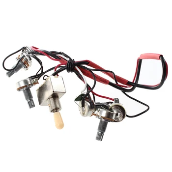 

Guitar Circuit Wiring 3 Box Toggle Pickup Selector 3WBT/1V/1T/1J 2-500K Pot