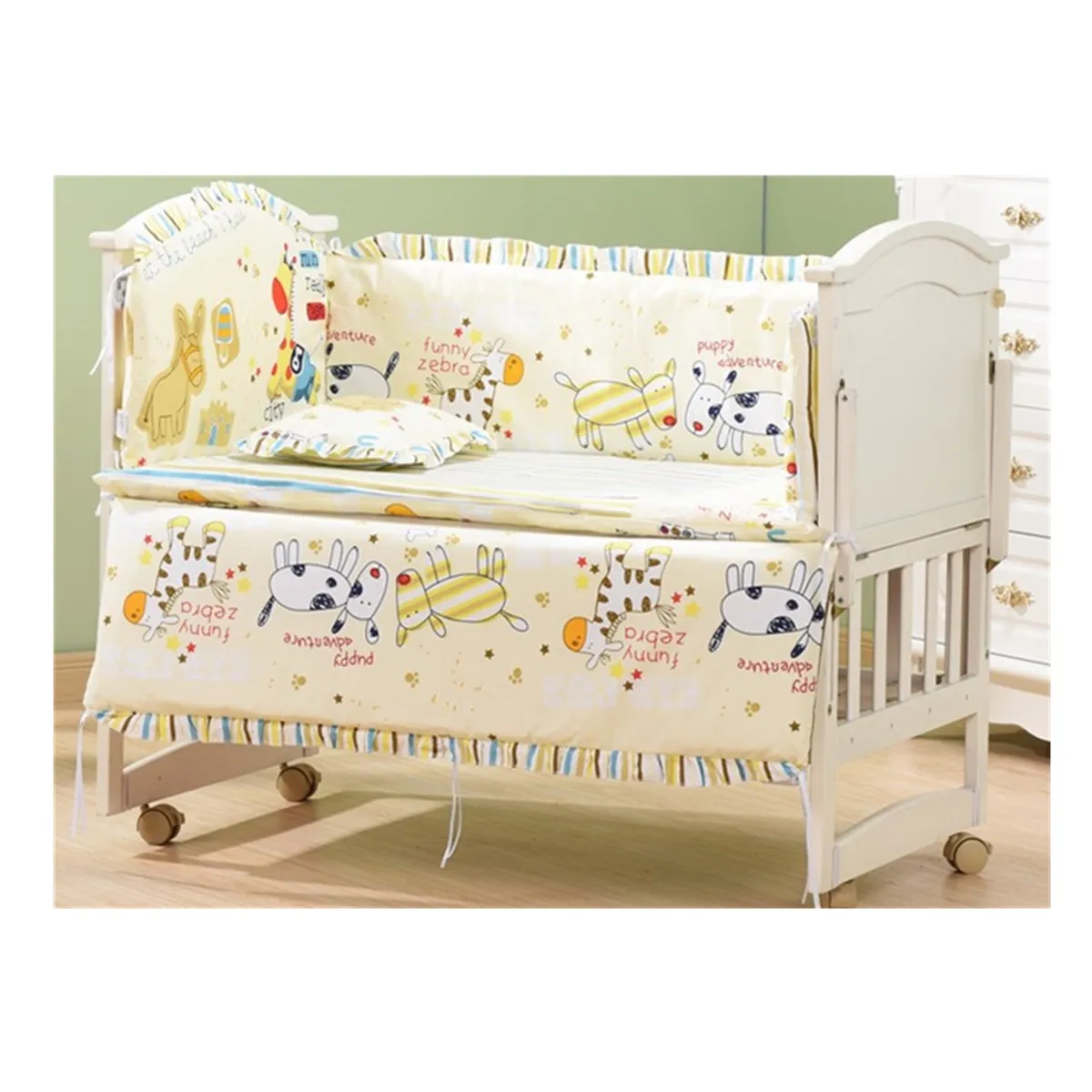 Verbazingwekkend Beste Koop 5 Pcs Baby Nursery Bedding Sets Cartoon Cot Bumper SR-41