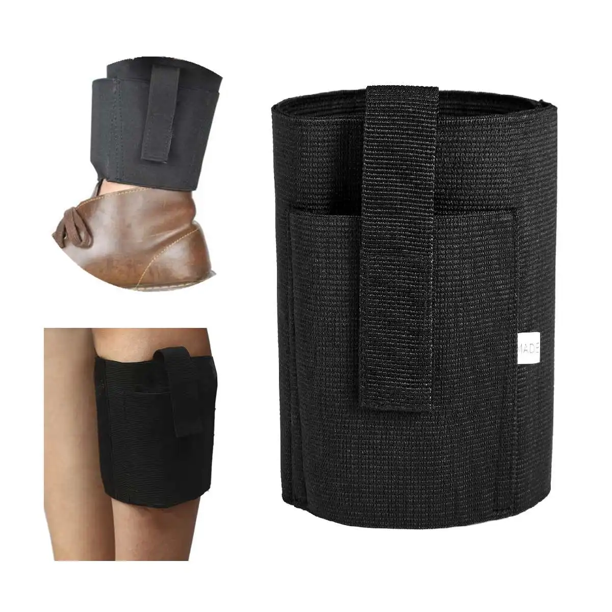 

Adjustable Universal Concealed Holsters Tactical Black for Carry Ankle Leg Pistol Pouches Bags Hunting Holster With Hook Loop