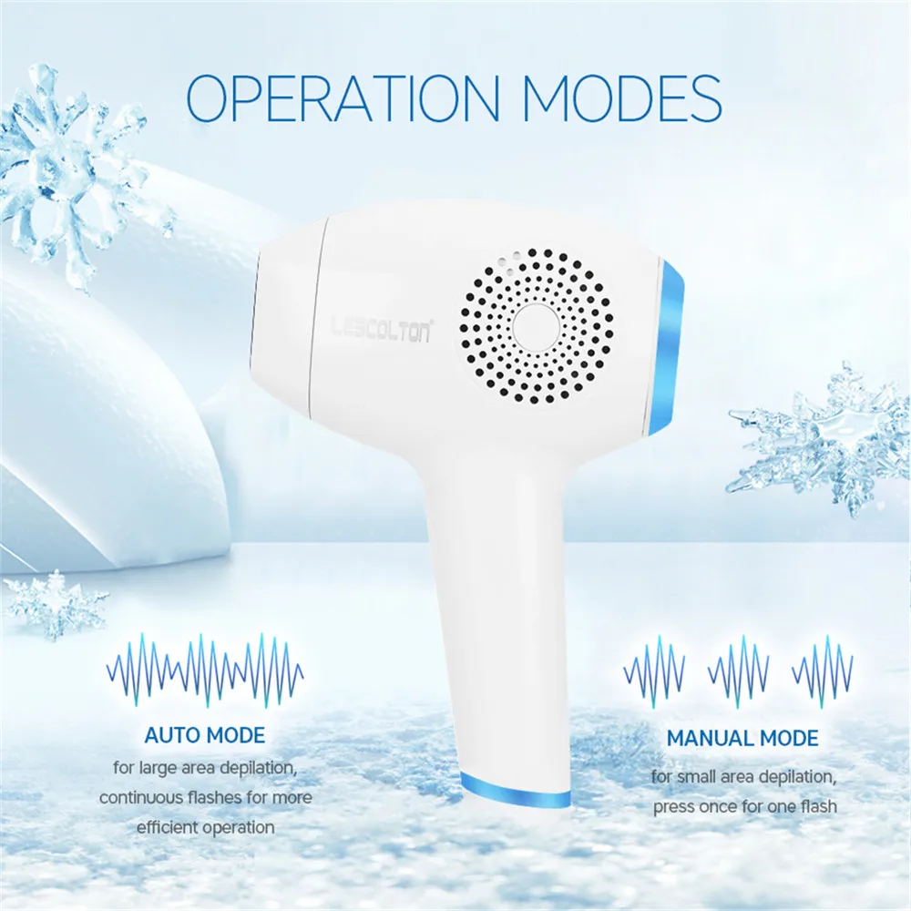 

IPL Hair Removal ICE Cool Epilator Permanent Laser Hair Removal Home Bikini Trimmer Electric Photorejuvenation Depilador