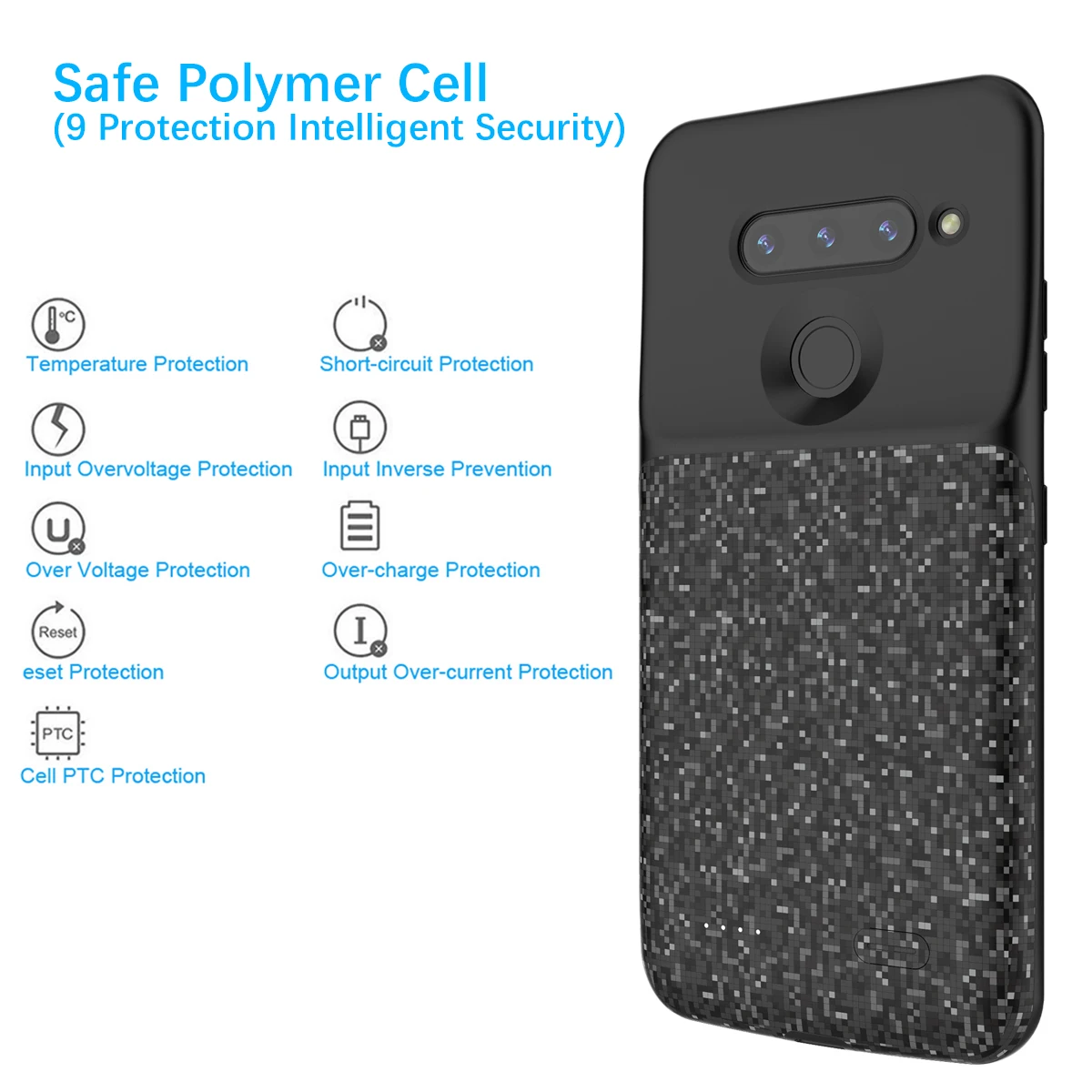 For LG V40 ThinQ Battery Charger Case 5200mAh External Backup Power Bank Protective Cover For LG V40 ThinQ Bateria Fundas