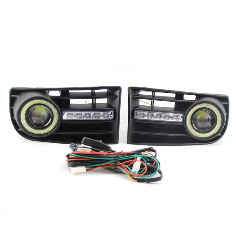

White Light Lens Plus Daytime Running Light Kit Fog Light Plus Daytime Running Light Kit For Volkswagen US Golf 5 MK5 05-09