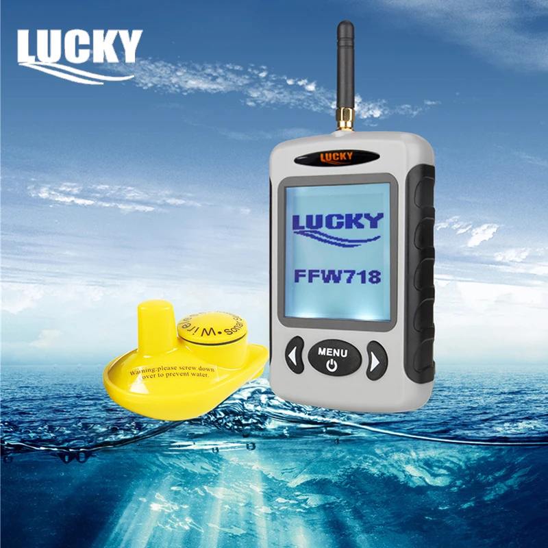 

Lucky FFW718 Fish Finder English Russian menu Rechargeable Waterproof fishfinder Wireless Fishing Fishfinder Sonar echo Sounder