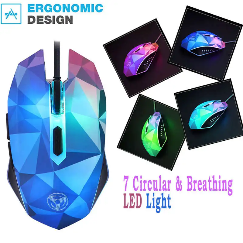 Dazzle Color Diamond Edition игровая мышь проводная геймер оптическая компьютерная для Pro
